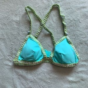 Teal Victoria secret bikini top